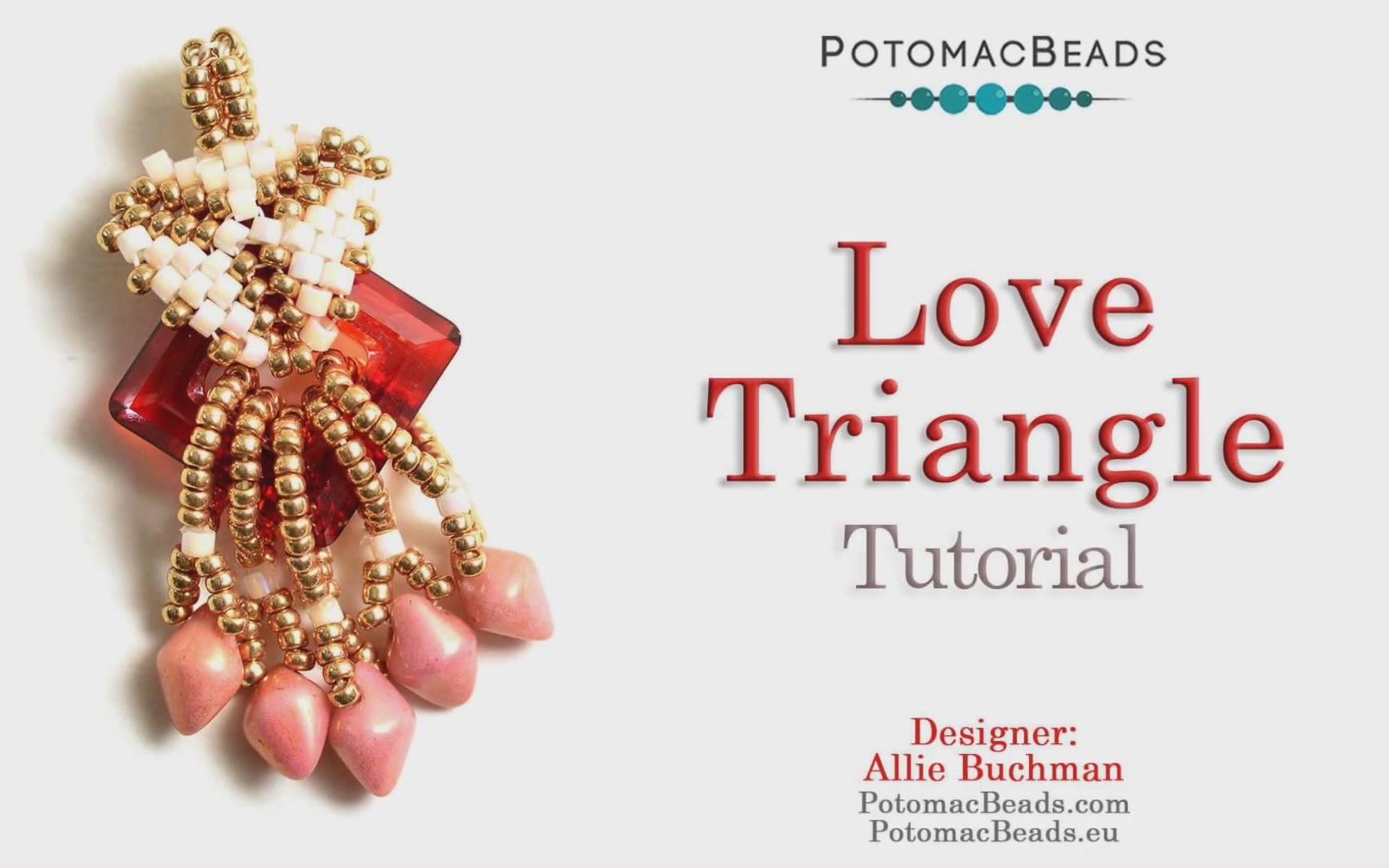 Love Triangle  DIY Jewelry Making Tutorial by PotomacBeads哔哩哔哩bilibili