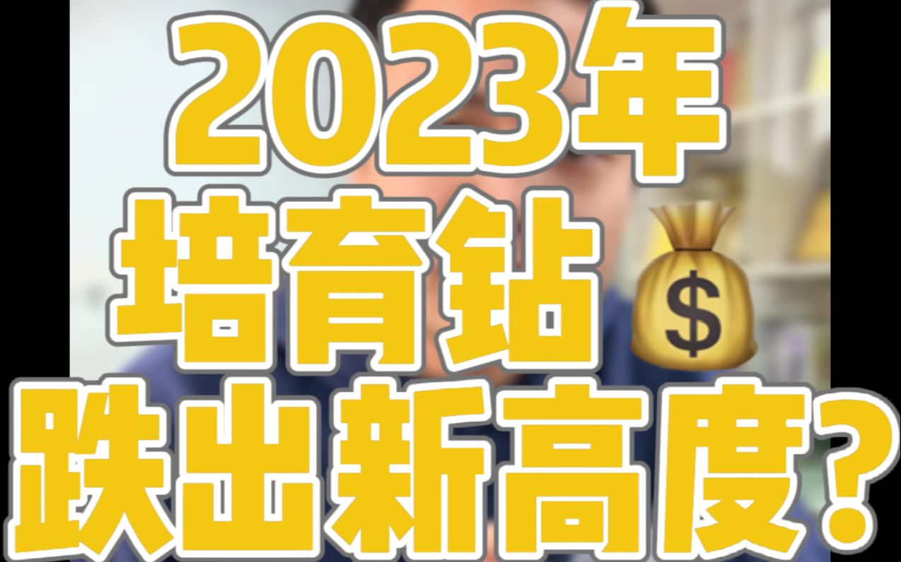 培育钻石价格一路暴跌,2023年必崩盘?哔哩哔哩bilibili