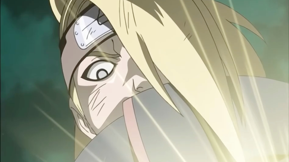 我爱罗不敌迪达拉火影忍者晓迪达拉我爱罗