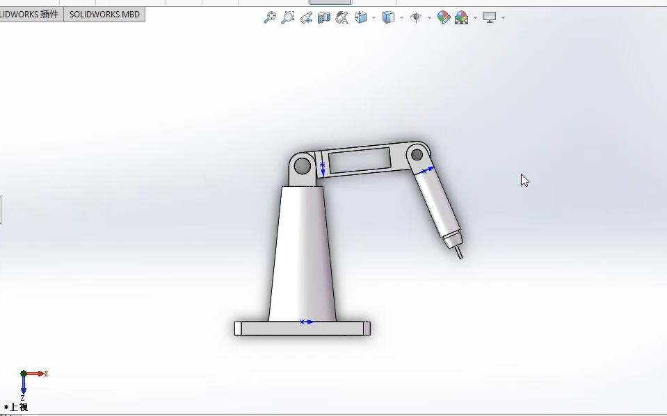 【SolidWorks2016教程】课设毕设必看简易机械臂装配体和制作工程图哔哩哔哩bilibili