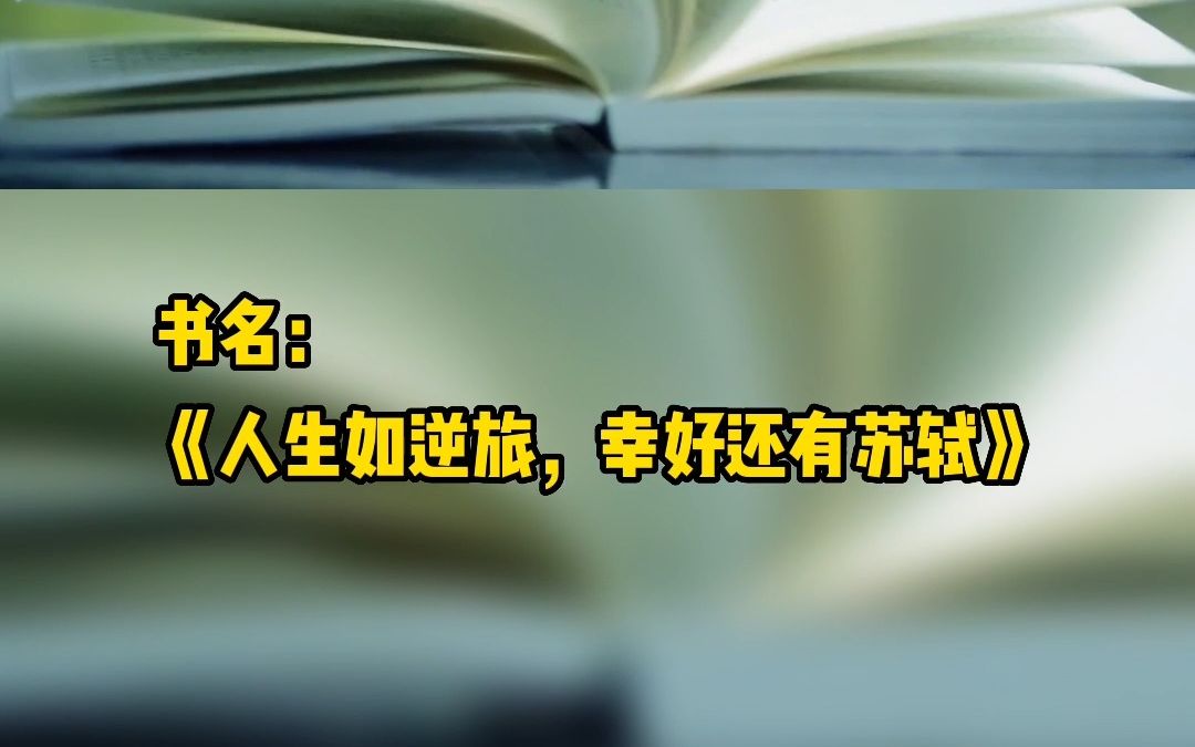 [图]我是小小图书推荐官——《人生如逆旅，幸好还有苏轼》