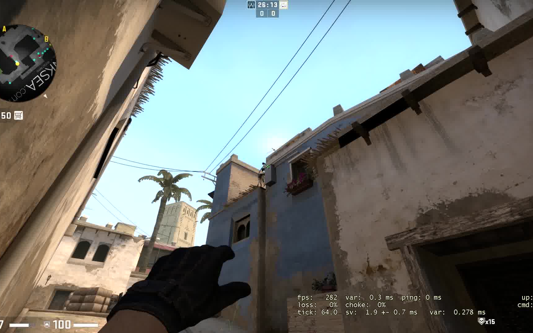 30秒学会mirage超简单拱门烟csgo