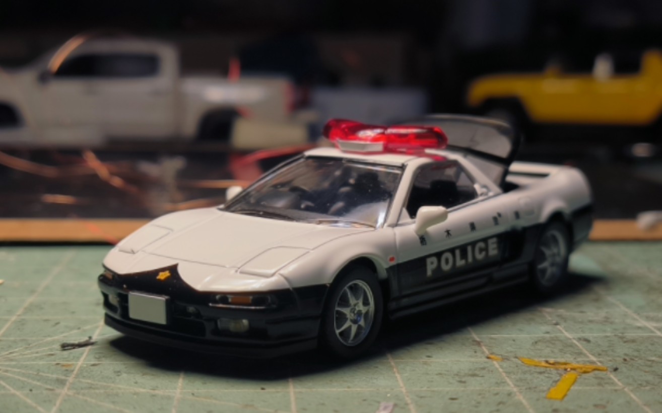 1/64 tlv 本田 nsx 警车灯光改装展示