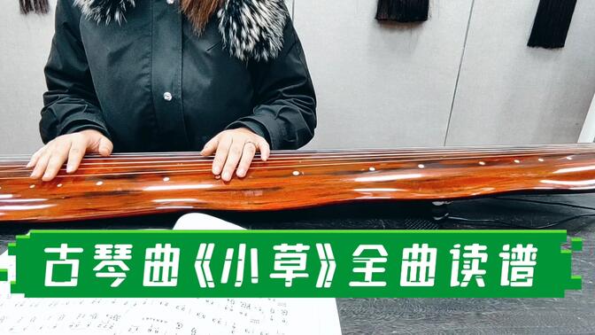 古琴曲《小草》全曲读谱