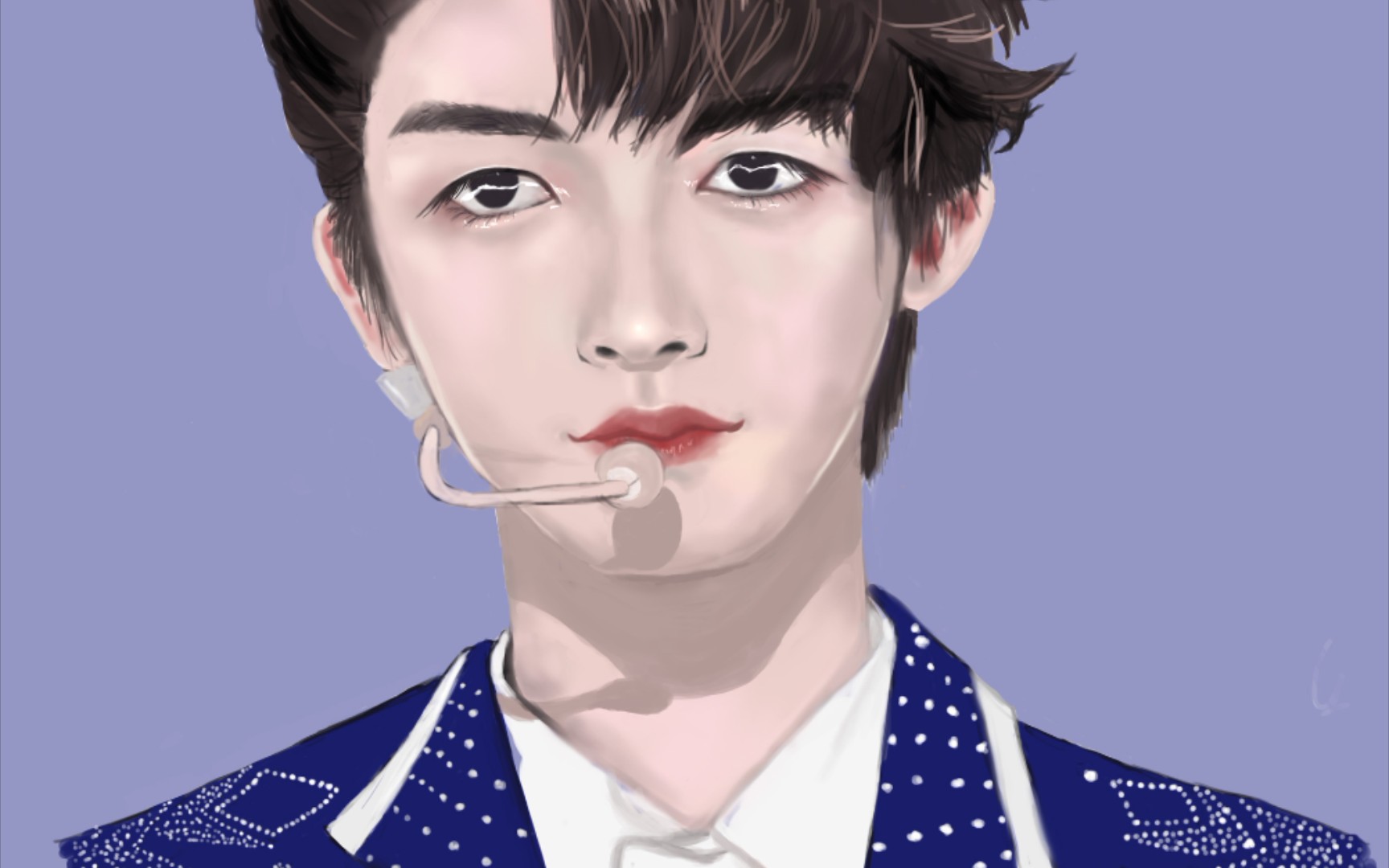 板绘第十次作业(上)画了刘宇小哥哥,我尽力了