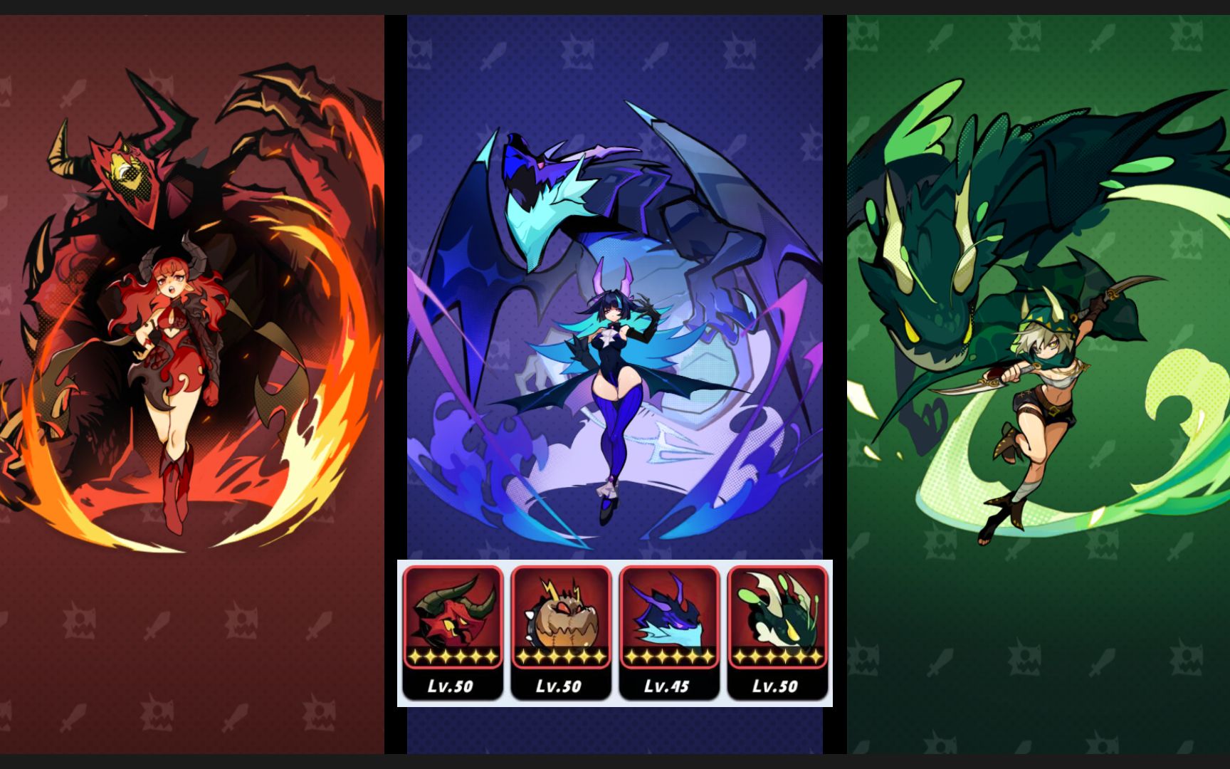 [飞吧龙骑士]满星ur风火毒时空训练对比