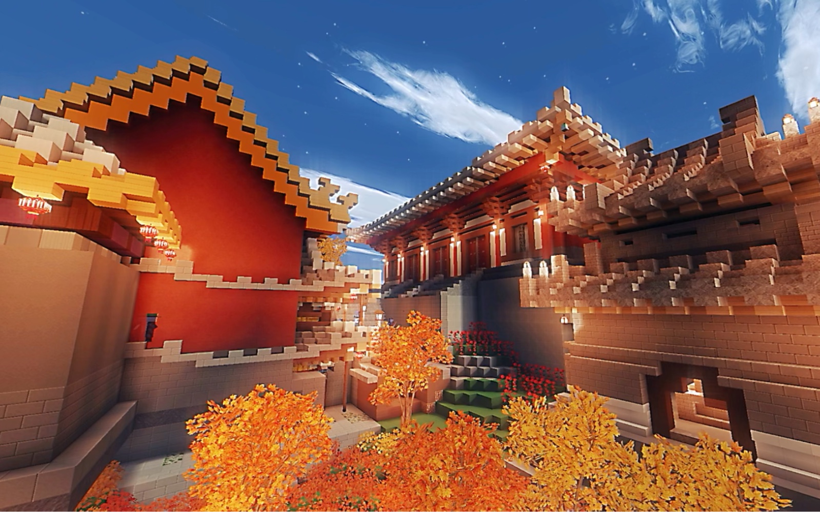 我的世界原创七星城·北环区建筑观赏 曾发生过暴乱后的新曙光