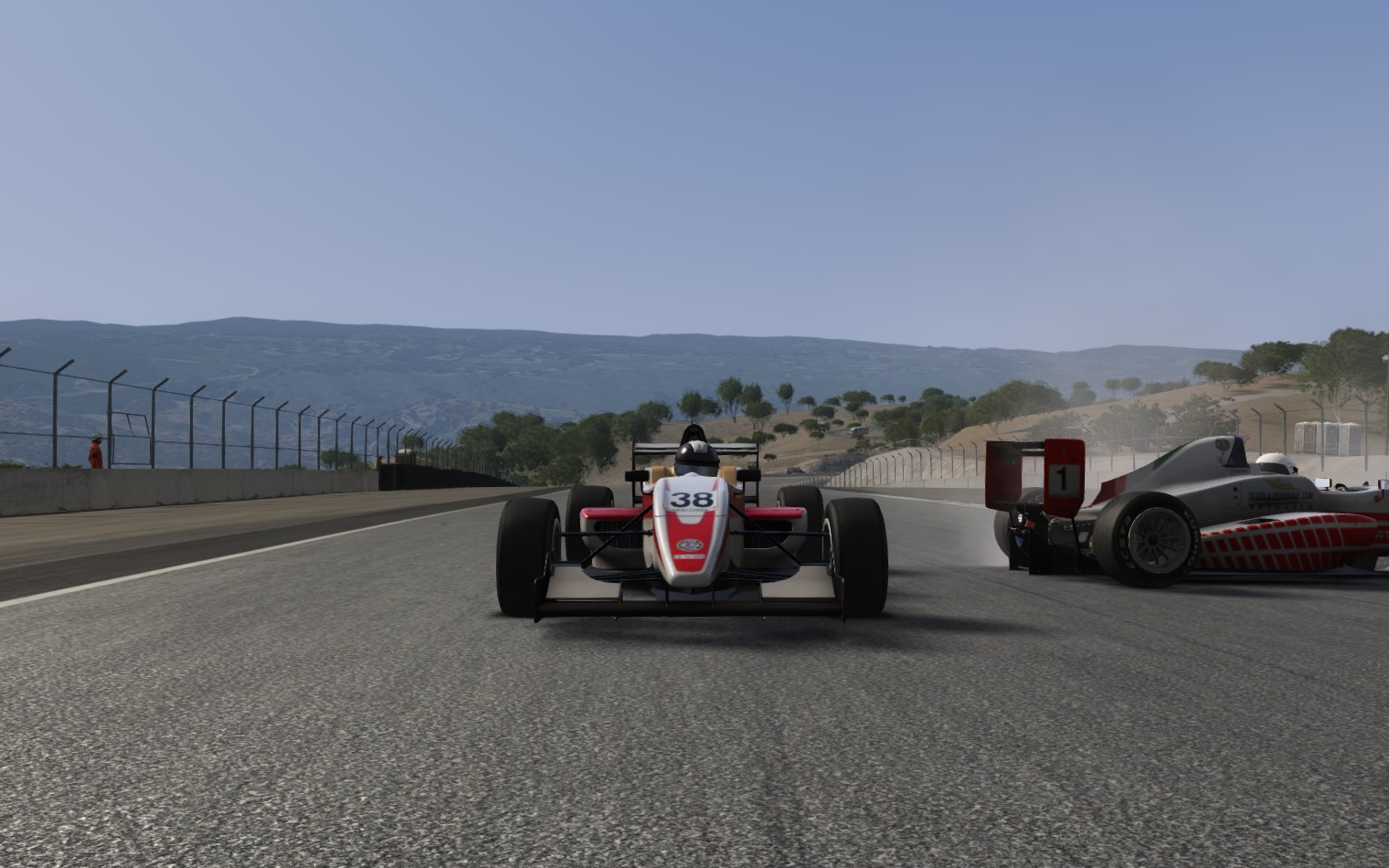 大战】嗨跑赛车初级联赛tatuus fa01 @ laguna seca个人车载实况集锦