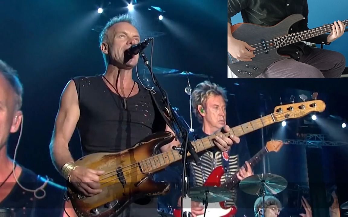 警察乐队 the police 《every breath you take》bass cover