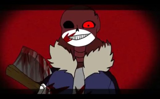 horror sans // red lips meme