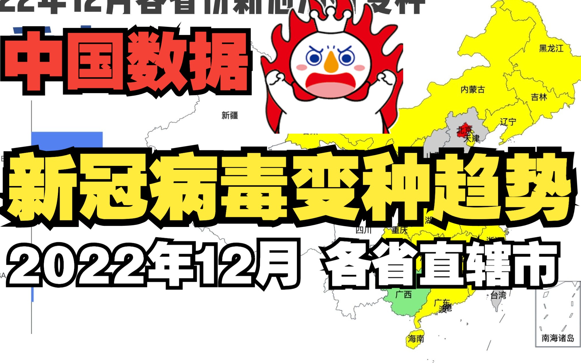 [中国数据] 2022年12月各省直辖市新冠病毒变种毒株趋势报告持续更新