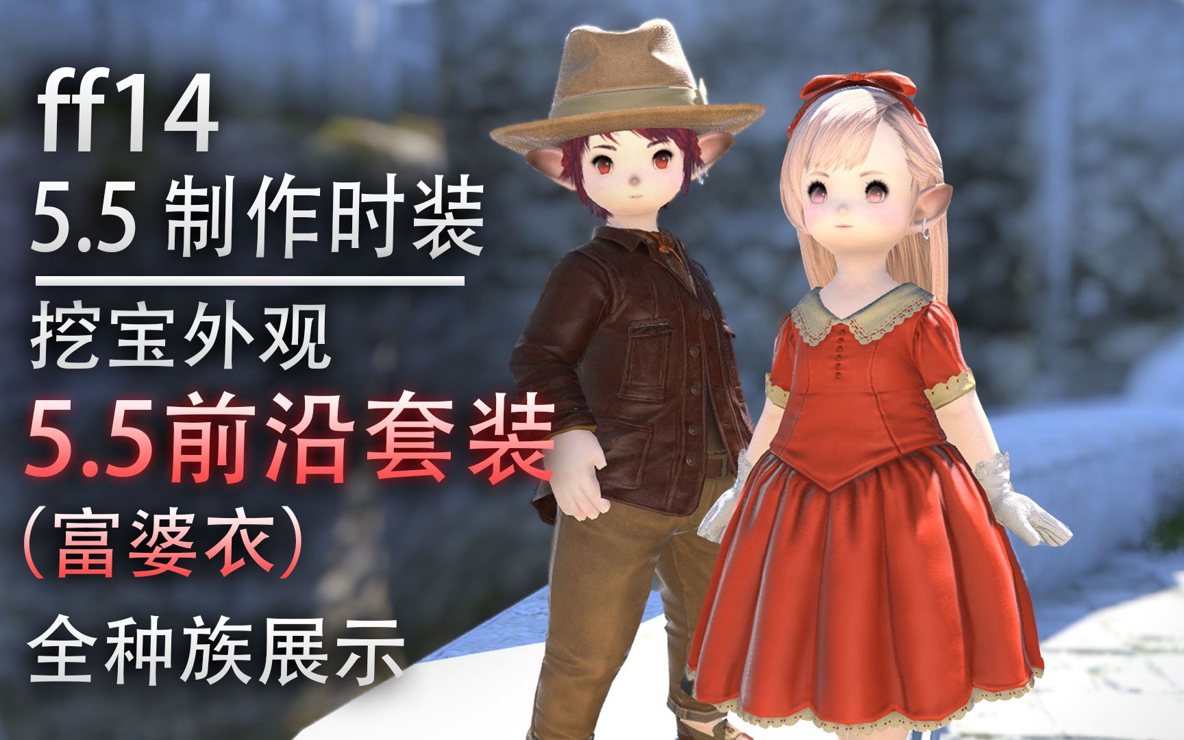 ff1455新富婆衣前沿套装外观展示全种族带染色