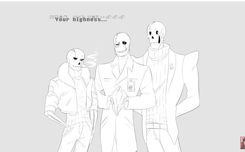 undertaleau漫配wingding的儿子们站住