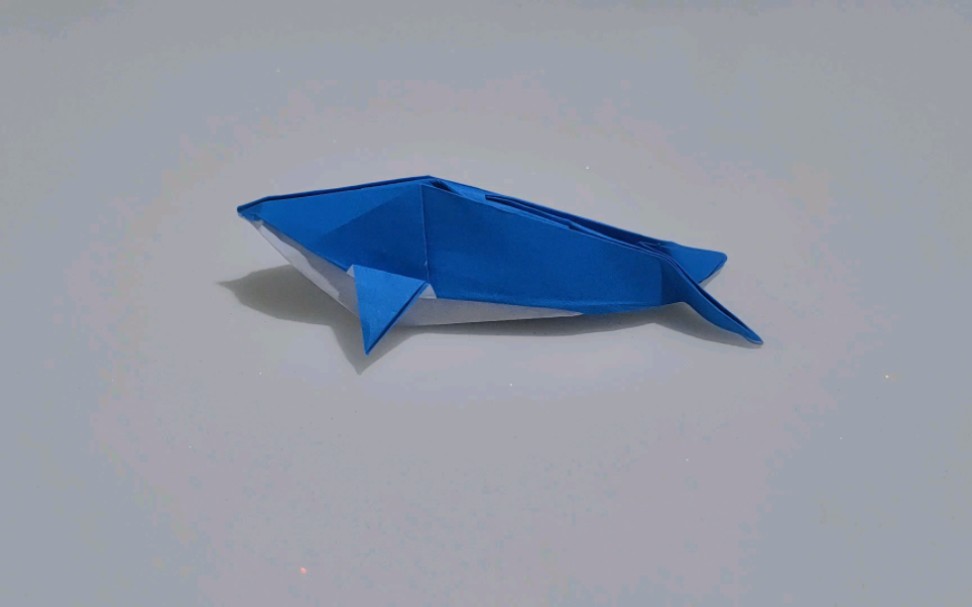 超级大鲸鱼,深海来袭～鲸鱼折纸教程.