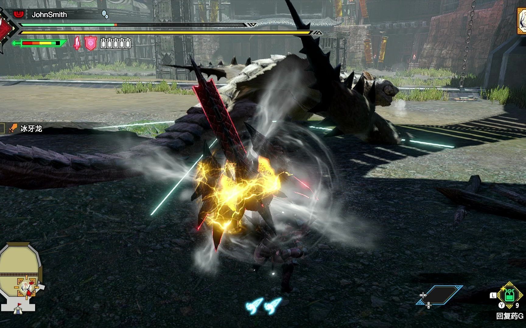 【mhr】盾斧 斗技大会04 冰牙龙 3分28秒 s评价