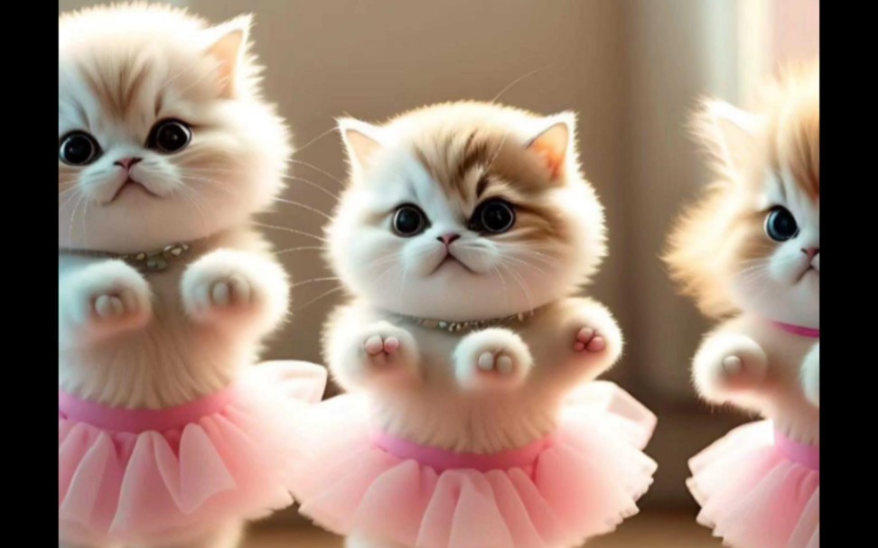 跳舞的小猫咪,超可爱