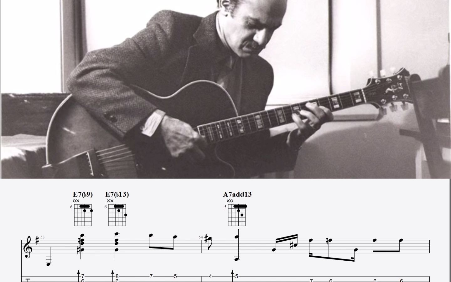 [图]爵士吉他谱 | Joe Pass - The shadow of your smile