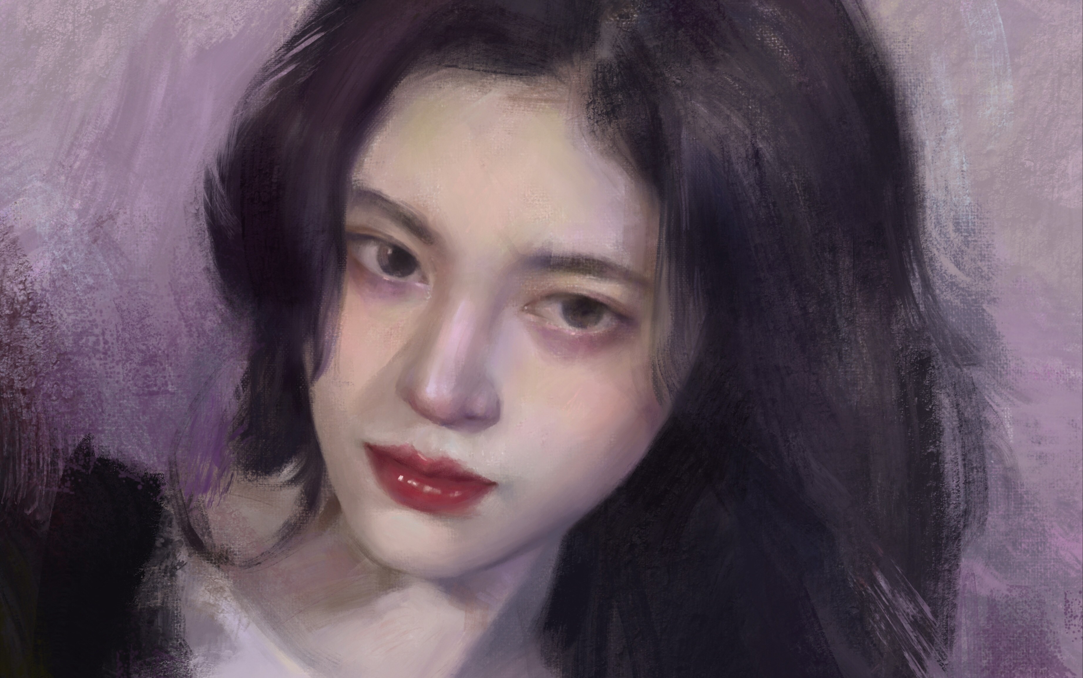 【procreate】【厚涂过程】鞠婧祎| 油画质感