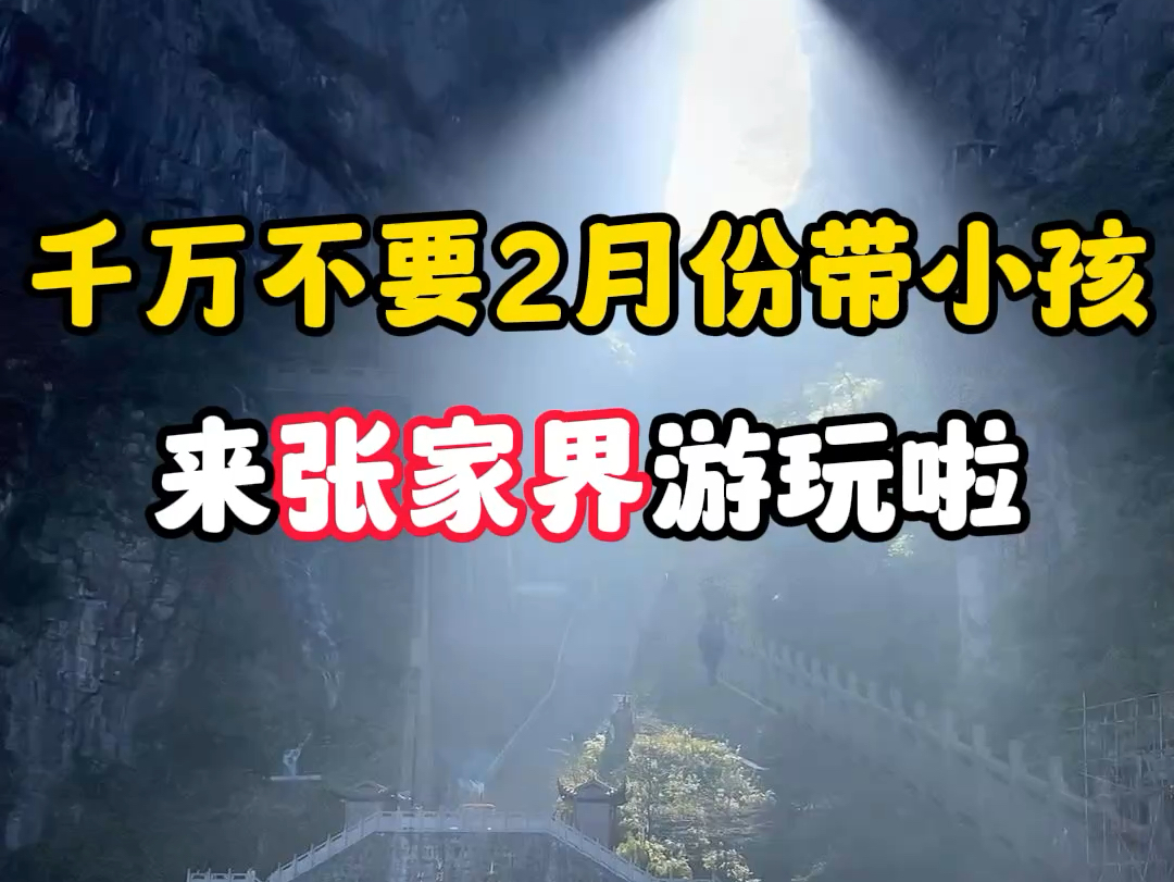 千万不要二月份带小朋友来张家界.因为这个时候的张家界小朋友来了就不想走了.#张家界天门山 #张家界保姆级攻略 #张家界旅游攻略哔哩哔哩bilibili