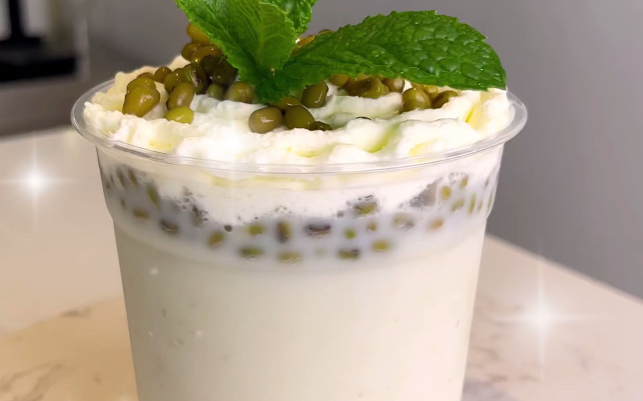 夏日必备清爽解暑的椰椰绿豆冰_哔哩哔哩_bilibili