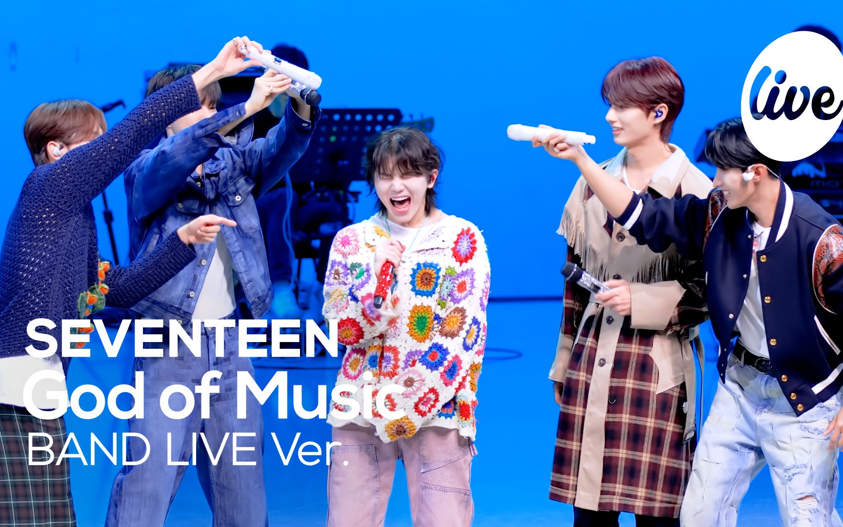 [图]【束草中字】 [it's Live] SEVENTEEN - “God of Music” Band LIVE Concert