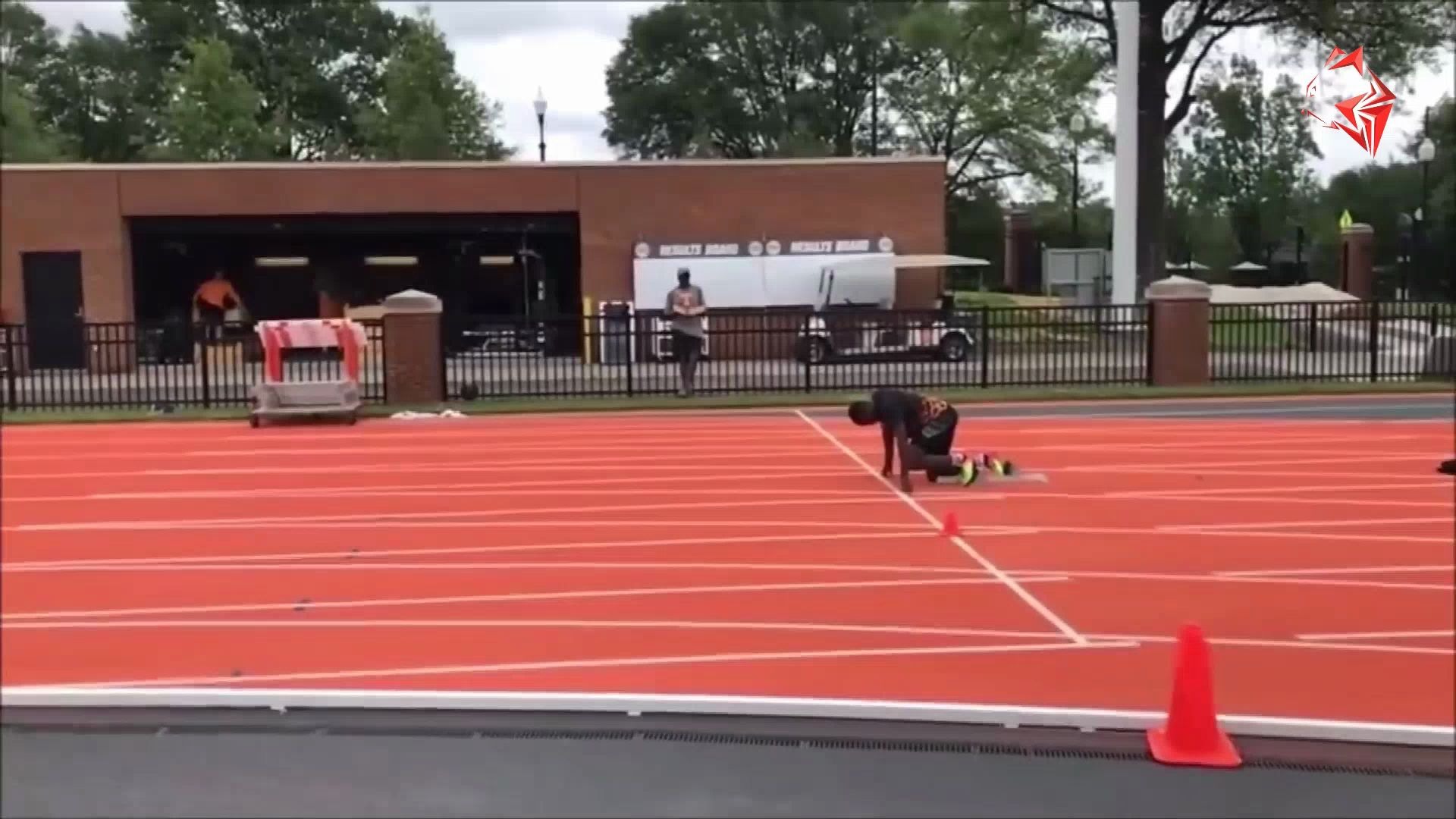 田径美国顶尖运动员科尔曼起跑珍藏版