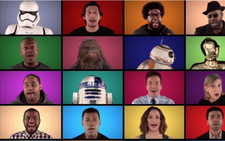 [图]【星球大战原力觉醒】演员清唱主题曲 Star Wars The Force Awakens Cast A Cappell