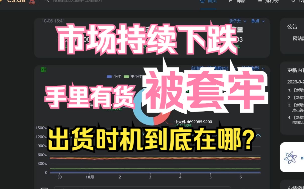 【CSGO洪炎】市场散户被套牢?出货时机到底在哪?哔哩哔哩bilibili