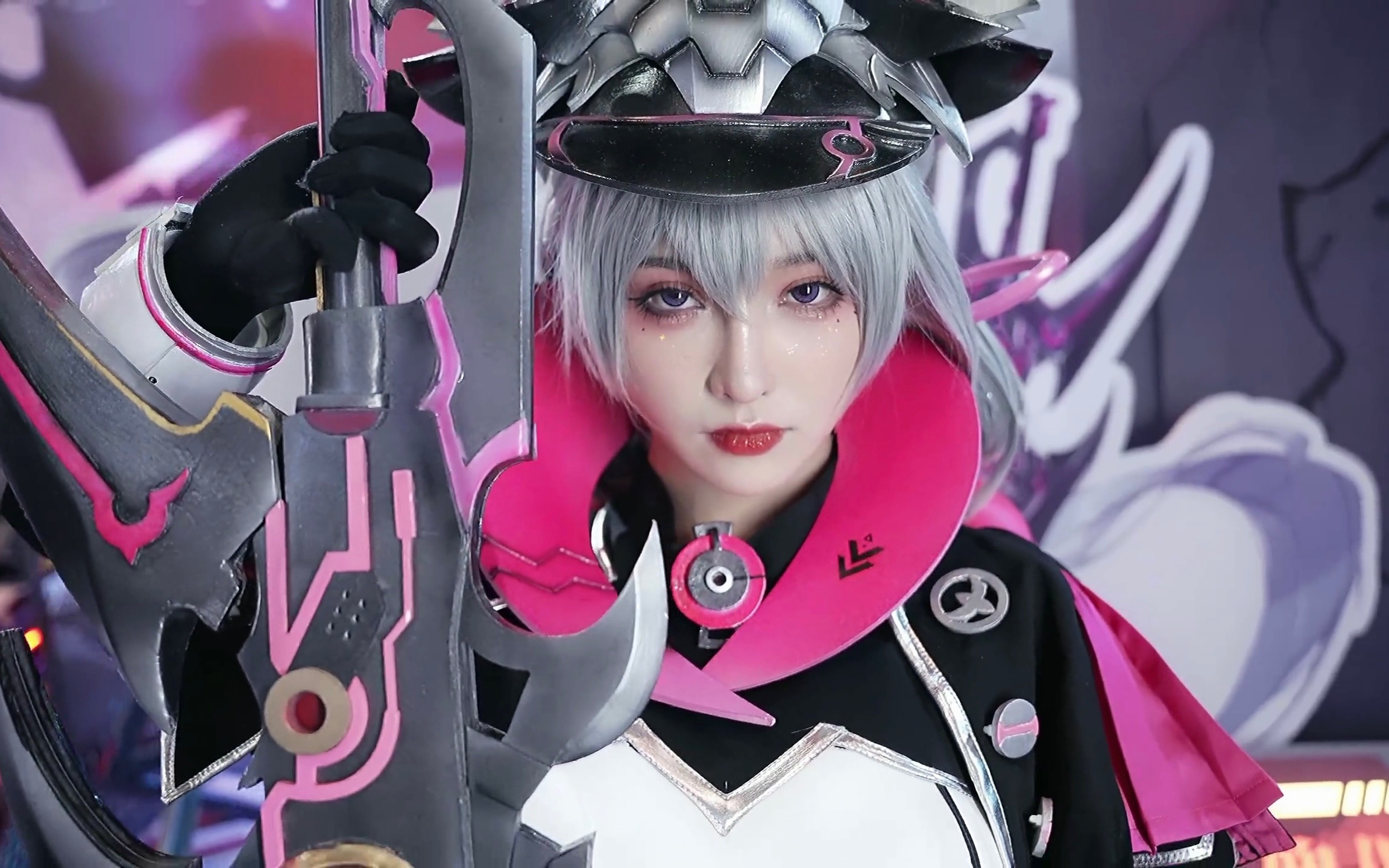 [4k 广州第26届萤火虫漫展]机动战姬展台 特菲尔cos!