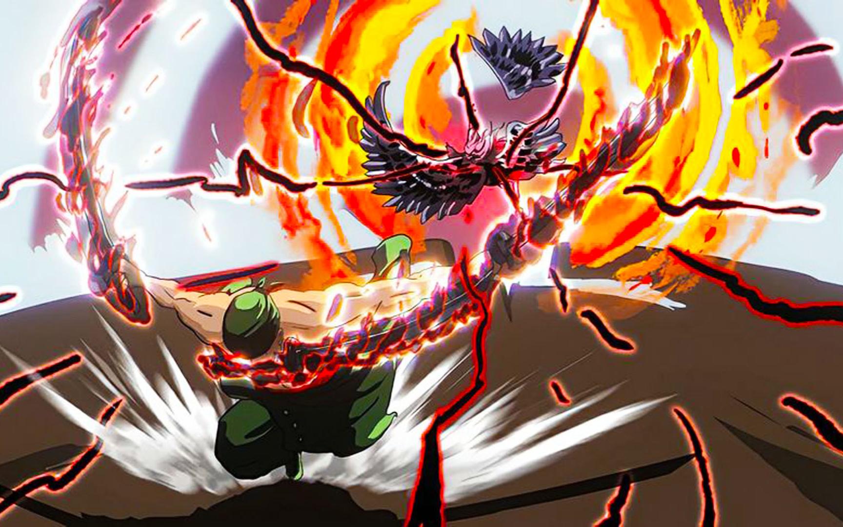 海贼王第1062话解说:索隆霸气觉醒地狱之王,一击秒杀炎灾烬!