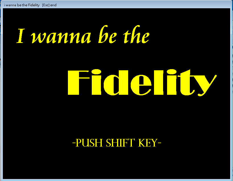 [图][超鬼畜]I wanna be the Fidelity