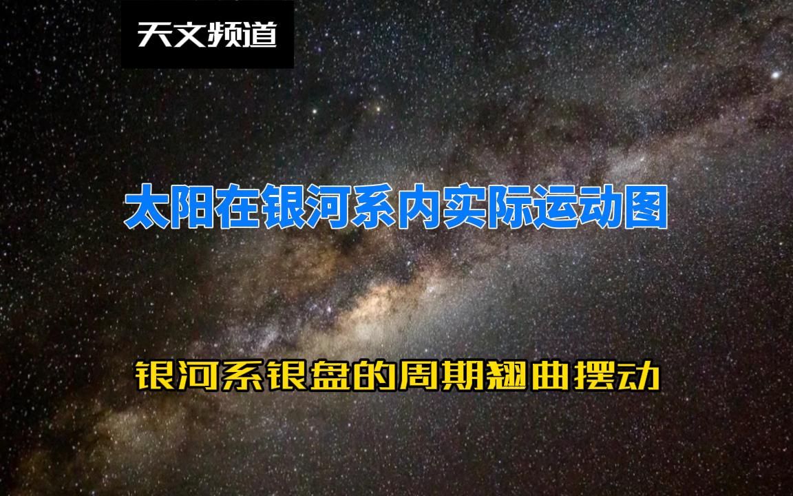 太阳在银河系内的实际运动路线及银河系银盘的周期摆动哔哩哔哩bilibili