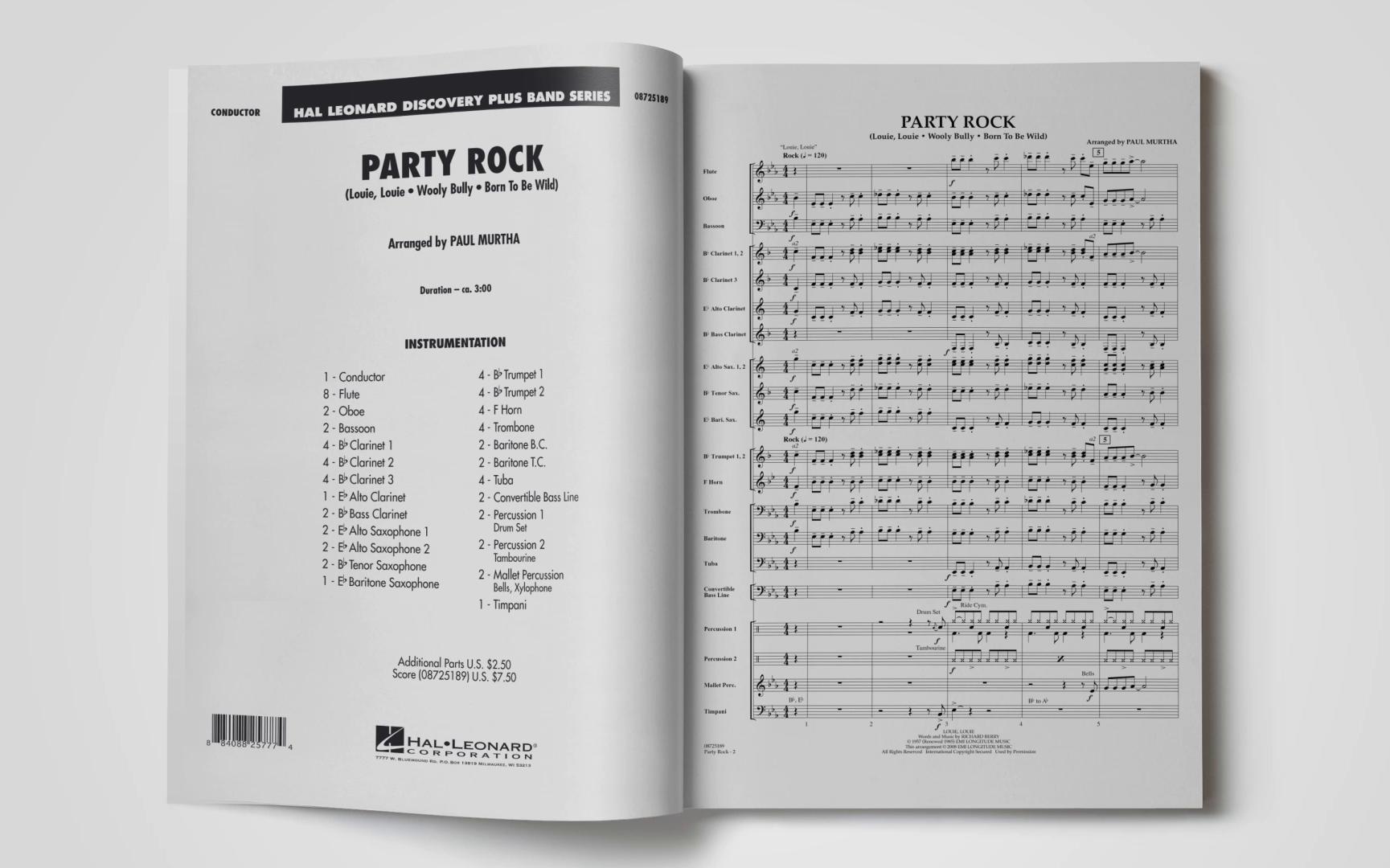 [图]节日摇滚 Party Rock 2级 管乐作品