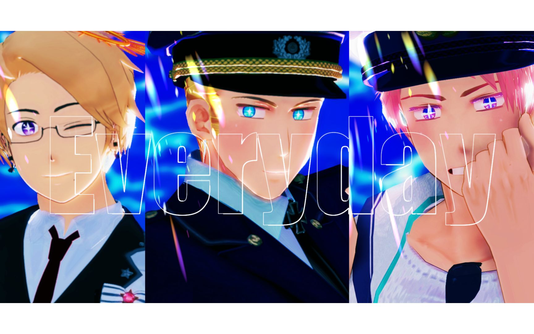 【aph/mmd】日耳曼男团的everyday_哔哩哔哩 (゜-゜)つロ 干杯~-bili
