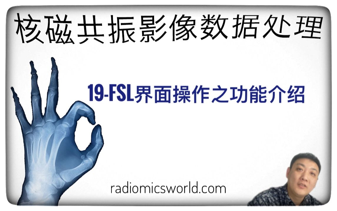 【核磁共振影像数据处理】核磁共振数据处理软件fsl界面操作都有什么功能,一次讲清哔哩哔哩bilibili