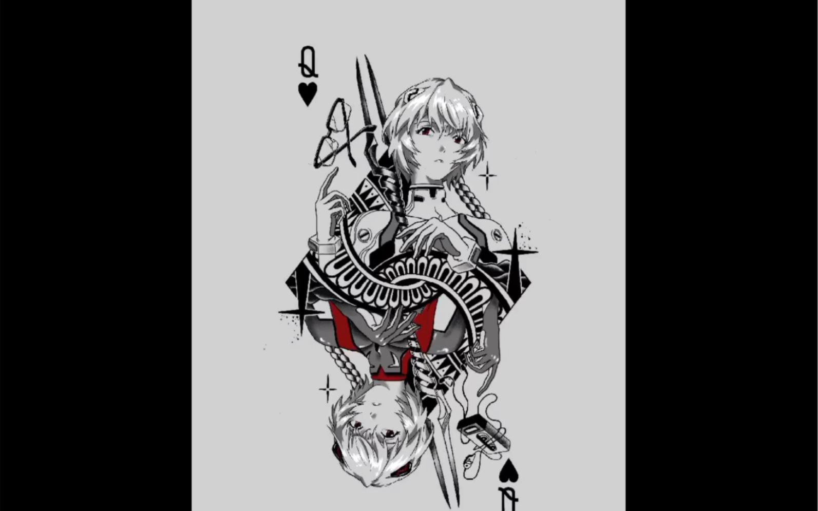 eva绫波丽手稿设计过程 [procreate]