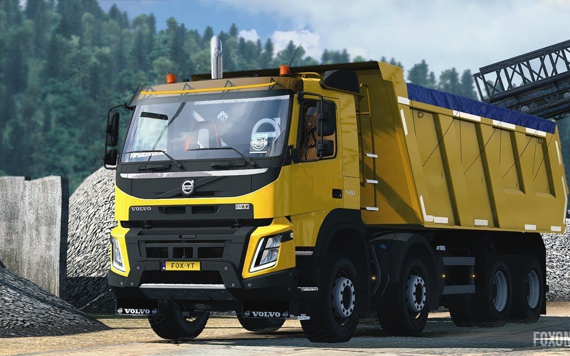 ets2沃尔沃fmx88越野工程车欧洲卡车模拟2mods