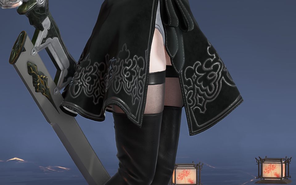 尼尔联动宁红夜皮肤4k赏析