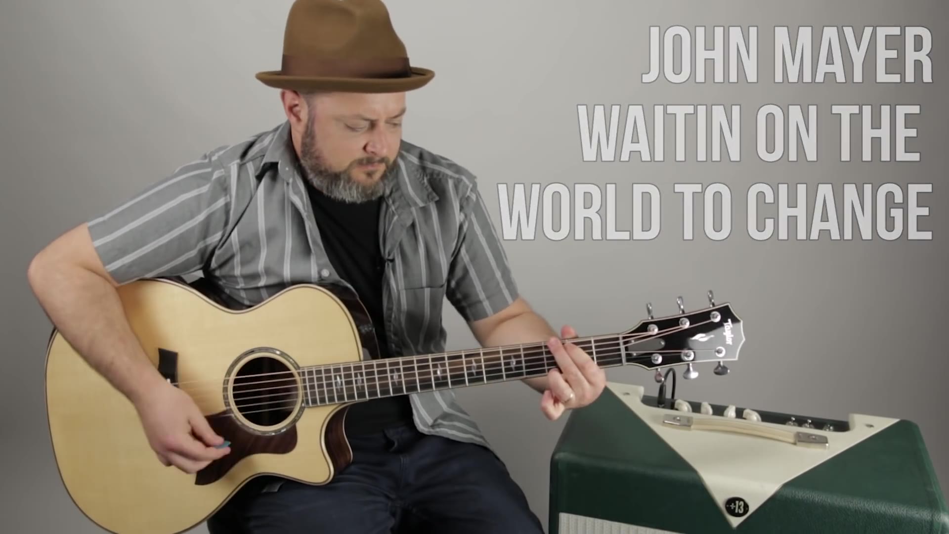 [图]吉他教程John Mayer - Waiting On the World to Change