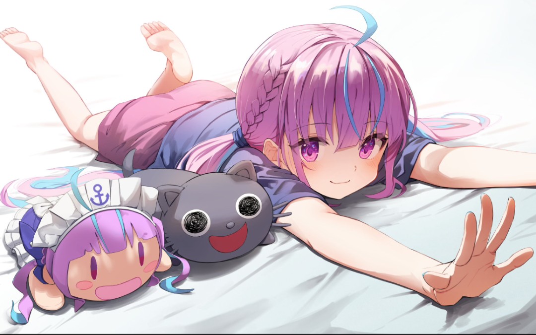 可爱的阿夸只是在玩嘴