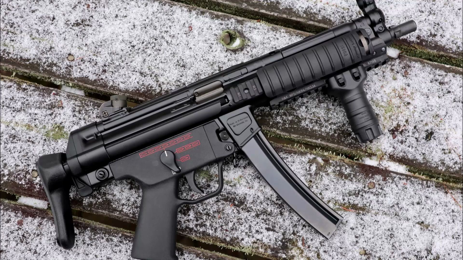 hk94mp5冲锋枪全自动射击