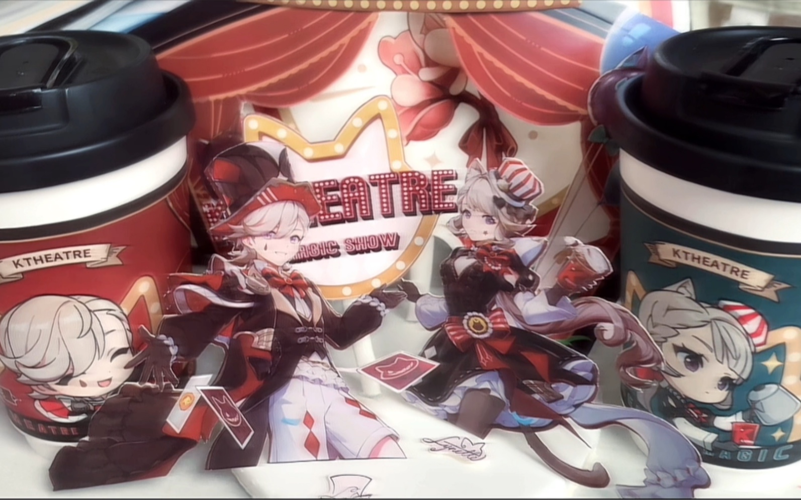 用原神肯德基联动桶做一个立牌