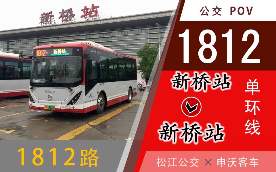 【穿越新桥城区】上海公交1812路pov(新桥站→新桥站)