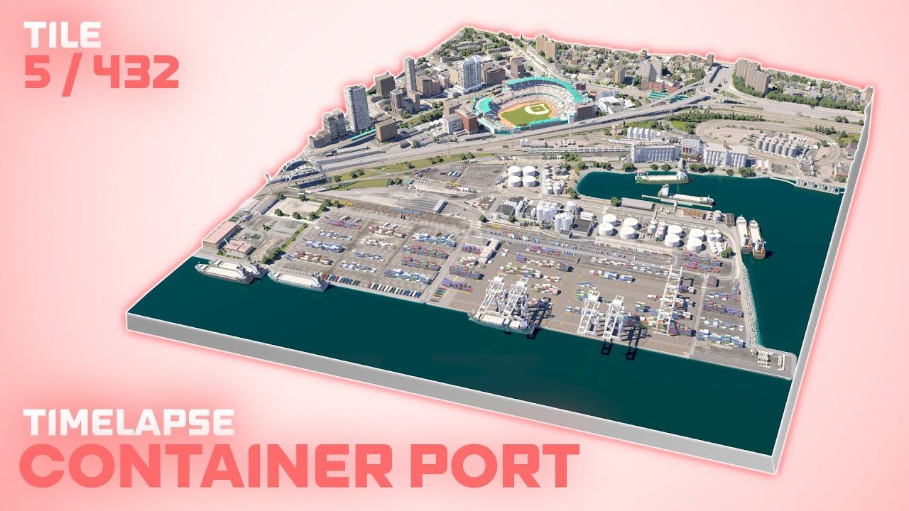 [图]【imperatur】第四第五格 - 集装箱码头  #都市天际线2#  Container Port