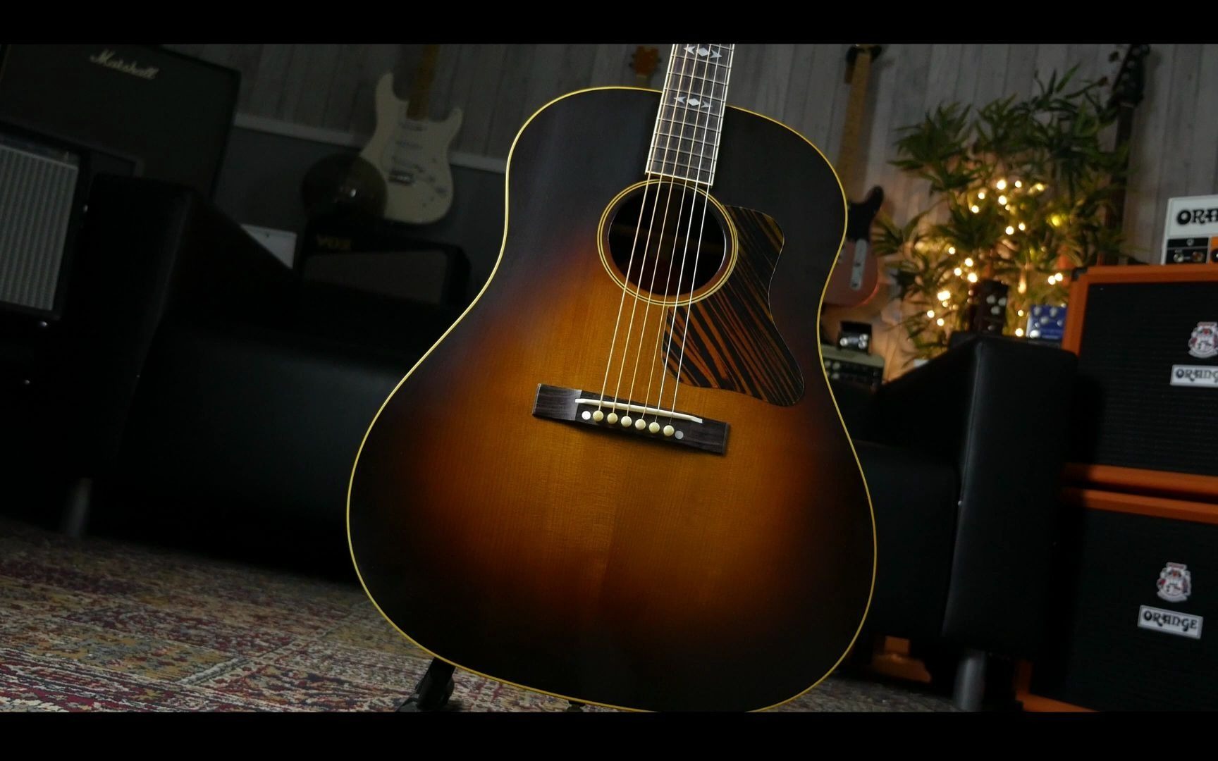 【吉他评测】 1936年复古落日色gibson advanced jumbo