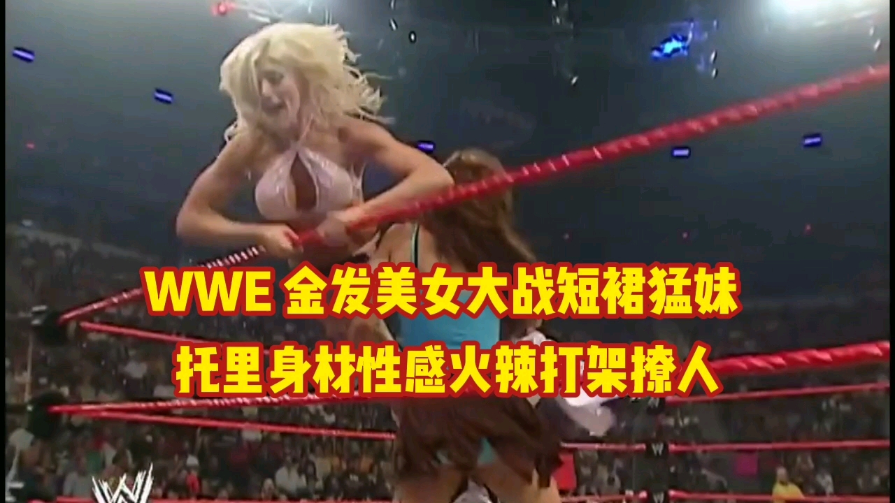 WWE 金发美女大战短裙猛妹 托里身材性感火辣打架撩人哔哩哔哩bilibili