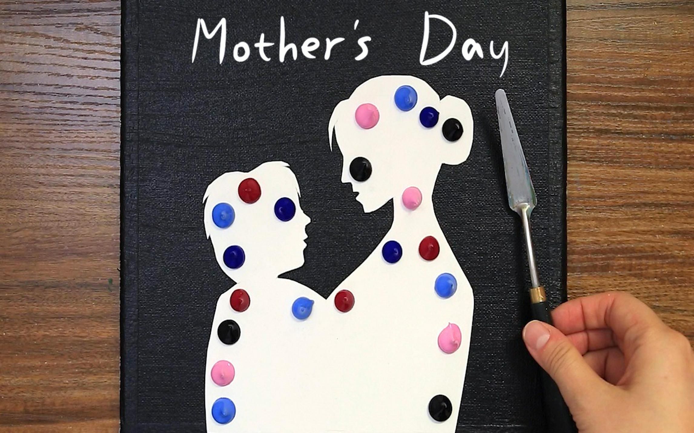 丙烯画母亲节快乐世界上最柔情的臂湾是母亲