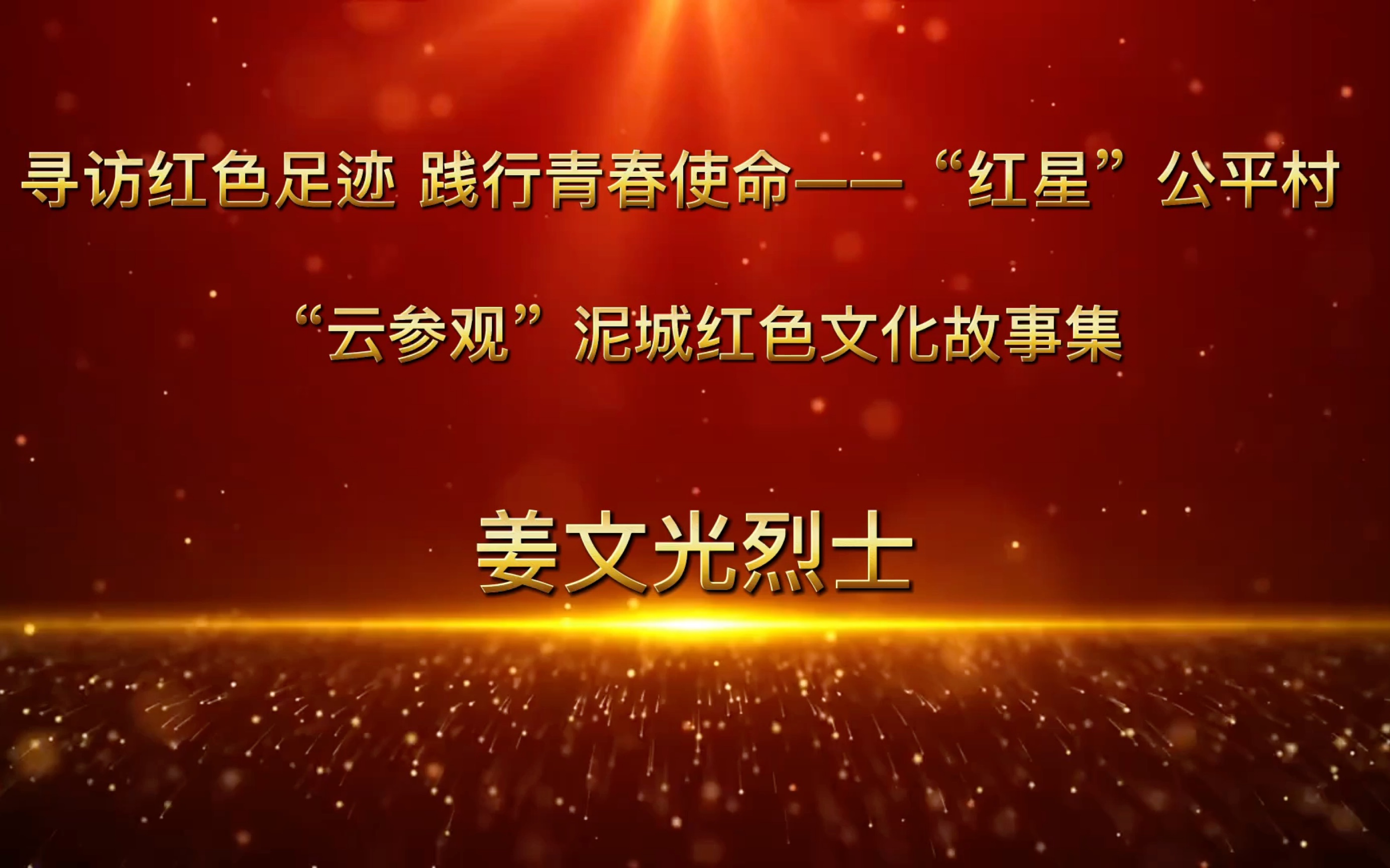红色足迹 践行青春使命——"红星"公平村 "云参观"泥城红色文化故事集