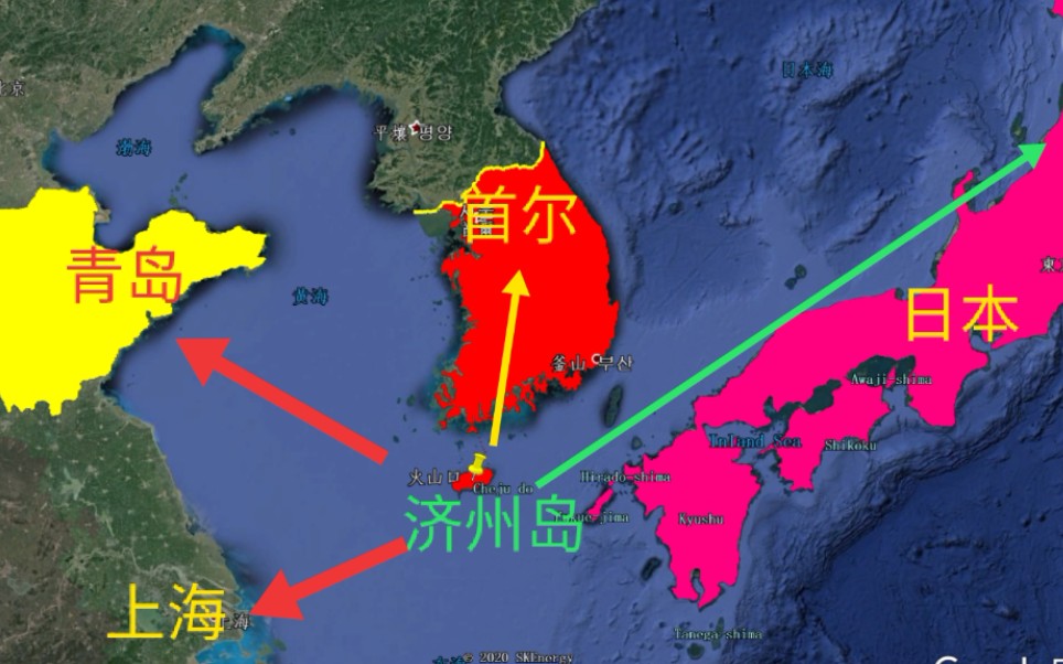 韩国济州岛位置图片