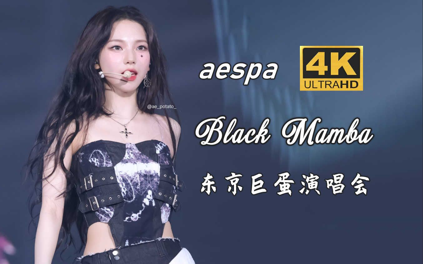 [图]【4K中字】aespa - Black Mamba 无可超越的出道曲 蓝光收藏画质 2023 SYNK HYPER LINE 日本东京巨蛋演唱会